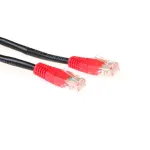 ACT Black 5 m U/UTP CAT5E kryžminis pataisos kabelis su RJ45 jungtimis