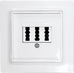 Eltako TAE dengiamoji plok&scaron;tė trigubo lizdo, E-Design serijai, TAE55E/3-wg (30055836)