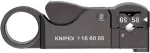Knipex 16 60 05 KOAX Kabelentmanteler koaksialiniam kabeliui 4&ndash;12 mm RG58, RG59, RG62