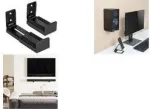 LogiLink Laikiklis garso kolonėlei sieninis, 9&ndash;15,4 cm plotis, juodas &ndash; Priedas TFT/LCD televizoriui (BP0209)