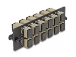 DeLOCK 66927 SC Simplex 12 prievadų &scaron;viesolaidžio adapterių skydelis OM1 OM2 smėlio spalvos