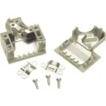 Harting D-SUB korpusas 9 kontaktų plastmasinis 45&deg; pilkas 09 67 009 0573 1 vnt.