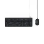 Hama CKM-200 klaviatūra su pele, namams/biurui, USB, QWERTZ, voki&scaron;kas i&scaron;dėstymas, juoda