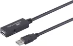 USB laidas S/CONN 13-29075 10 m USB A Juoda USB 2.0
