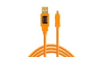 Tether Tools CU8015-ORANGE USB laidas 4,6 m USB A &ndash; Mini-USB B USB 2.0 Oranžinis