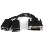 StarTech.com 8 colių (20 cm) DMS-59 į dvigubą DisplayPort adapterio laidas - 4K x 2K vaizdas - LFH DMS 59 kai&scaron;čiai (M) į 2x DisplayPort 1.2 (M) skirstytuvas Y laidas - LFH vaizdo plok&scaron;tė prie dviejų DP monitorių
