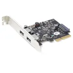 &bdquo;StarTech.com&ldquo; 2 prievadų USB PCIe kortelė su 10 Gbps/prievadas &ndash; USB 3.1/3.2 Gen 2 Type-A PCI Express 3.0 x2 pagrindinio valdiklio plėtinio kortelė &ndash; pilno/žemo profilio &ndash; skirta &bdquo;Windows&ldquo; ir &bdquo;Linux&ldquo;