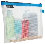 Leitz Travel Pouch Cosmetic vandeniui atsparus WOW, Unisex, Aksesuarų krep&scaron;ys, Vieno dydžio, Užtrauktuku, Vandeniui atsparus, Mėlynas