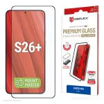 Displex Premium apsauginis stiklas (Full Cover, 10H), skirtas Samsung S26+, pilnas dengimas