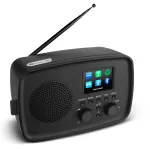 Internetinis radijas MEDION 50078817 &ndash; DAB+/FM, Wi‑Fi (802.11a/b/g), 5W RMS, 2,4 colio TFT, juodas, Spotify palaikymas, IPX1