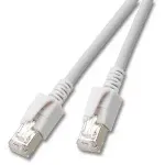 Tinklo kabelis EFB Elektronik 0,5m Cat6a RJ-45 S/FTP Pilka