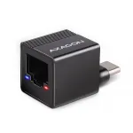 AXAGON ADE-MINIC USB-C 3.2 Gen 1 Gigabit Ethernet mini adapteris, juodas