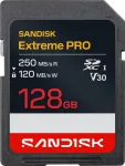 SanDisk Extreme PRO SDXC UHS-I 128GB atminties kortelė 250MB/s V30 U3