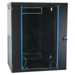 EFB 19 inch sieninis 18U spintos korpusas, fiksuotas, vienos sekcijos, RAL 9005, gylis 600 mm