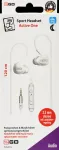 2GO Active 1 Wired In-Ear Headphones with Microphone for Calls/Music - White