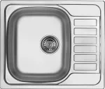 DEANTE ZEO 311A Nerūdijančio plieno kriauklė su 1 dubeniu ir džiovykla, AISI 304, satino apdaila, įstatoma, 780x435 mm