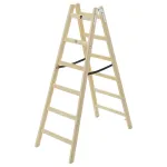 Hailo H40 StandardLine 2x6 Wooden Double-Sided Step Ladder