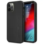 AMG Hardcase Leather Hot Stamped Case, skirta Apple iPhone 12 Pro Max 6,7 inch, juoda