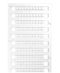 Weidm&uuml;ller DEK 5/5 MC NE WS Terminal Block Marker - 1000 vnt. - Poliamidas - Baltas - -40 iki 100 &deg;C - V2