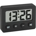 TFA 60.2014.01 kelioninis žadintuvas su laikmačiu ir chronometru