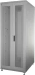 IT-BUDGET 19-Inch Network Cabinet SRK - Complete Set - 42U - WxD 800x800 mm - Perforated Double Doors Front and Rear - 4 Active Fans - PDU - Shelves - Flatpack - Light Grey (90ITB19SRK4288DTG)