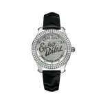 MARC ECKO E10038M1 Unisex Quartz Analog Watch 39mm Stainless Steel Case Black Silicone Strap