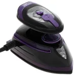 Adler AD 5049 kelioninis garinis lygintuvas, 420 W, keraminis padas 14 x 7,5 cm, 30 ml vandens talpykla, dviguba įtampa 110/220 V, juodos / violetinės spalvos