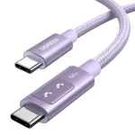 UGREEN Uno L509 USB-C &ndash; USB-C laidas, 100W, 2m, violetinis