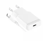 GRATEQ TAHKO 20W USB-C PD sieninis įkroviklis su 1,5 m USB-C &ndash; Lightning laidu, baltas