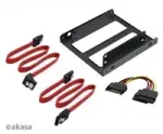 Adapteris 3,5 inch &rarr; 2&times;2,5 inch diskams Akasa AK-HDA-11 su SATA laidais