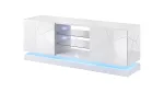 Cama Meble QIU 160 televizoriaus spintelė, MDF, balta blizgi