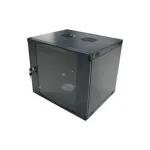 LogiLink 19 inch sieninis vienos sekcijos kabinetas 6U, plok&scaron;čios pakuotės, juodas (RAL 9005)