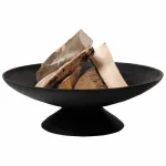 Fire Bowl L ketaus lauko židinys, 60 cm apvalus, medienai ir anglims, juodas