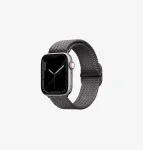 UNIQ Aspen Braided Loop dirželis Apple Watch 42/41/40mm Series 1-11/SE/SE2/SE3 - granito pilka