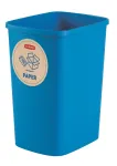 Curver Deco Flip Bin perdirbimo &scaron;iuk&scaron;liadėžių rinkinys 3x10L mėlyna žalia geltona