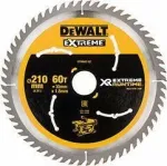 DEWALT Xtreme Runtime 210 mm x 30 mm 60T diskinis pjūklo geležtė