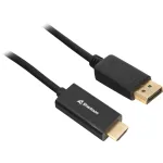 Sharkoon SHA DisplayPort 1.2 į HDMI 4K juodas 3,0 m AKTYVUS 4Kx2K 60 Hz