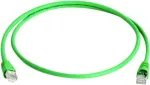 Teleg&auml;rtner 100008571 RJ45 tinklo kabelis, CAT 5e F/UTP, 3,0 m, žalias, atsparus liepsnai, su apsauga nuo perlenkimo
