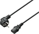 Renkforce RF-7176932 3 m maitinimo laidas CEE 7/7 &ndash; IEC C13, 10A 250V, juodas