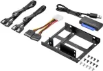 Renkforce SSD Kit DH06K dvigubas 2,5 inch į 3,5 inch diskų tvirtinimo rėmas, metalinis, juodas