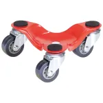 Wagner design yourself Transport Roller MM 1193 raudonas 160 x 160 x 60 mm, 60 kg keliamoji galia, 4 pasukamosios ratukės (20119301)