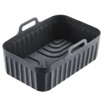 WESTMARK Air Fryer Baking Mold Line 22022270 silikoninė ovali kepimo forma 21,5 x 13,5 cm juoda