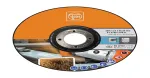 Fein 63709013010 tiesus pjovimo diskas 125 mm x 22,23 mm, 1,0 mm storio, nerūdijančiam plienui ir metalui, 25 vnt.