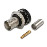 Teleg&auml;rtner BNC kabelio lizdas Crimp G01 50 Ohm, Crimp/Crimp, izoliuotas flan&scaron;as, A1305, Z04, G01 (RG-58 C/U) - 5 vnt.