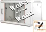 IT-BUDGET 19 inch Tinklo spintelė SWA - 4U - WxD 570x450 mm - Stiklinės durelės - Nuimami &scaron;onai - Sieninis ir grindinis montavimas - Priedų rinkinys - Gryna balta (90ITB19WS4645GW)
