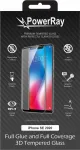 PowerRay Ultra Durable 3D Full Glue grūdinto stiklo ekrano apsauga iPhone SE (2020), juoda, blister PR-3DFGIPHSE20BL