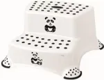 keeeper kids Igor Panda 2 pakopų laiptelis, baltas su pandos ra&scaron;tu, 120 kg, neslystantys pagrindai 1003110024100