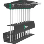 Atsuktuvų rinkinys Wera 454/10 HF Imperial 2 &ndash; 10 dalių precizinis atsuktuvų rinkinys, imperiniai (coliai) dydžiai