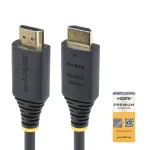 StarTech.com 1,6 pėdų (50 cm) Premium sertifikuotas greitas HDMI laidas, 4K 60Hz/1440p 144Hz, HDR10/HDCP 2.2/ARC, 18Gbps, UHD HDMI 2.0 laidas televizoriui/monitoriui/ekranui, TPE apvalkalas