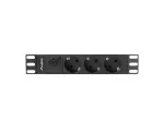 LANBERG POWER STRIP 10 RACK 1U, 16A, 3x SHUKO